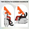 Zhaoyao 2Pcs Chainsaw Holder Wall Mount Bracket Secure Storage with