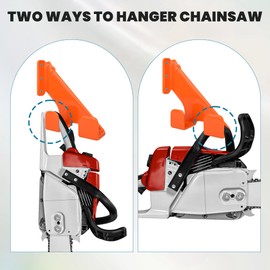 Zhaoyao 2Pcs Chainsaw Holder Wall Mount Bracket Secure Storage with No Wobble Design, Scratch-Proof Hooks & Rust-Resistant Coating for Garage, Shed, Workshop