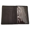 Genuine Black Leather 3 Piece Travel Set - Includes Passport