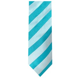 Jacob Alexander corbata de cuello de rayas tonales de color sólido para hombre, Turquoise, Clip-On - 20 inch