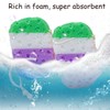 4Pcs Exfoliating Bath Sponges for Shower - Soft Shower Sponge
