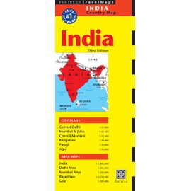 India Travel Map Third Edition