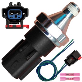 Engine Oil Pressure Switch & Harness Kit - Fits Chrysler 200/Sebring, Jeep Compass/Patriot, Dodge Caliber/Avenger/Journey 2007-2020 - Replaces 38003360AA, 5033317AB, 68003360AA w/5017117AA, 5019913AA