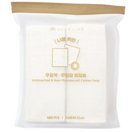 Stretchy Cotton Dakto Wipe Skin Toner Pack Thin Pure Cotton Makeup Pad 400 Sheets of Cotton, 2 Pieces / 늘어나는 솜 닥토 닦토 스킨 토너 팩 얇은 순면 화장 패드 솜 400매 2개입