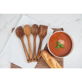Lipper International Acacia Wood Cooking Tools, Set of 4