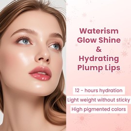 CATKIN Glossy Lip Balm Ultra Hydating Glow Lip Tinted Jelly Plump Melting Balm Shea Butter Repair Soothing For Dry Lips Dewy Finished 0.12 oz 2pcs Set 01