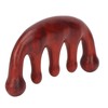 Scalping Massage Comb 5 Teeth Sandalwood Gua Sha Handheld Portable