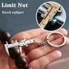 Eleanly 2PCS Mini Tool Keychain Vernier Caliper Key Chain Key