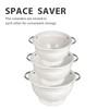 Hillbond Colander Set for Kitchen, 1.5, 3, 5 Qt Stainless
