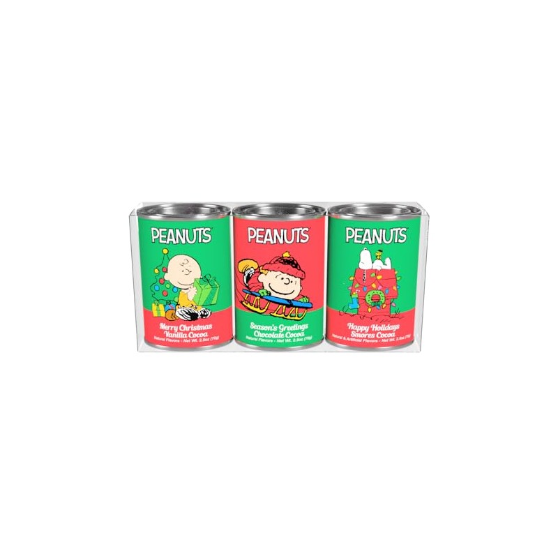 Peanuts Holiday Cocoa Gift Set, 2.5 Ounce (Pack of 3)