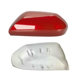 Car Side Rearview Mirror Cap Cover Trim for Toyota Camry 2018 2019 2020 2021 2022 2023 Replacement (Only FIT with Singal Light Type) (Red, Left Diver Side)