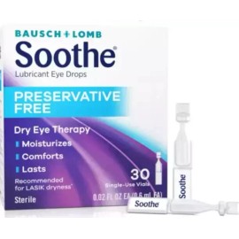 Bausch + Lomb SOOTHE PRESERVATIVE FREE DRY EYE DROP 0.6ML