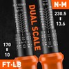 HORUSDY 1/2-Inch Drive Click Torque Wrench Set – 10–170 ft-lb