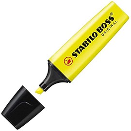 Highlighter - STABILO BOSS ORIGINAL - Pack of 3 - Yellow
