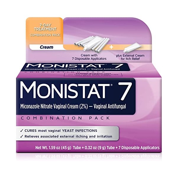 MONISTAT Vaginal Antifungal 7-Day Treatment Cream, Cure & Itch Relief
