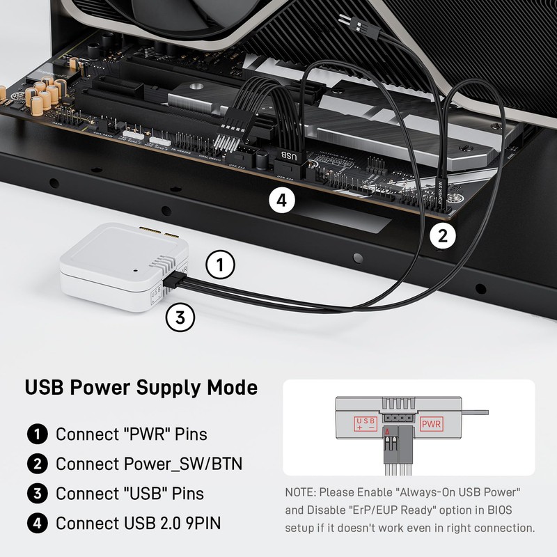 Wireless PC Power Button, Remote PC Power Switch with PCIE