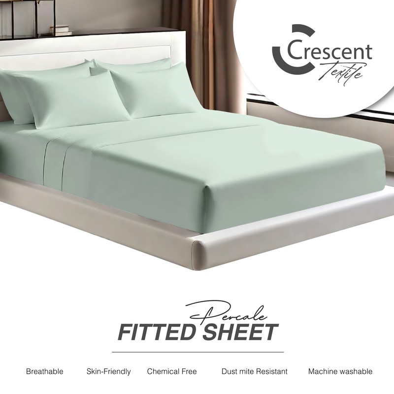 Egyptian Cotton Fitted Sheets 25cm Deep Mattress Pocket 200 Thread