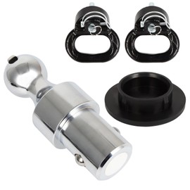 60638 Trailer Hitch Ball Kit Gooseneck Ball Chain Kit for Truck Bed 2013-2024 for Dodge RAM 2500 for RAM 3500