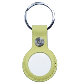 Etui für AirTag Echtleder, Schutzhülle mit Schlüsselbundring, Anti-Scratch