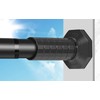 Tension Curtain Rod No Drilling for Window,Adjustable 51-168In,Black | Holds