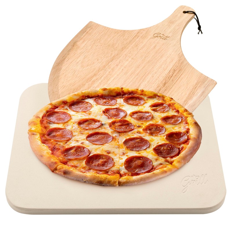 HANS GRILL PIZZA STONE | Rectangular Pizza Stone For Oven
