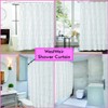 WestWeir White Ruffle Shower Curtain - Farmhouse Cloth Bathroom 72