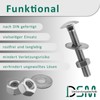 DSM - Carriage Bolts M6 x 80mm DIN 603 -