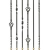 Wrought Iron Stair Spindles - Different Designs Available (Plain)