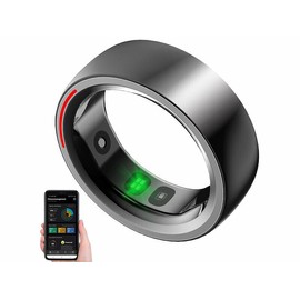 Newgen Medicals Fitness Tracker Ring: Fitness- & Schlaftracker-Ring mit Herzfrequenz- & SpO2-Anzeige, Gr. 68 (Tracking Ring, Smart-Ring-Fitness-Tracker, Armbanduhren)