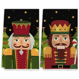 Nutcracker Christmas Kitchen Towels Christmas Nutcracker Dish Towels New Year Winter Xmas Kitchen Decor Nutcracker Christmas Decorations for Home Party