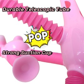 12 Pcs Telescopic Suction Cup Giraffe Toy-Sucker Pop Tube Bulk Fidget Toys-Sensory Toys Party Favors for Kids Toddlers Ages 3 4 5 6 7 8 9,Birthday Return Gifts Goodie Bag Stuffers Classroom Prizes