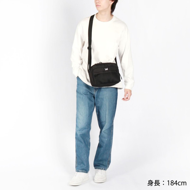 Lee 320-3724 Mini Shoulder Horizontal Box Logo, Trend, Lightweight, Multifunctional,