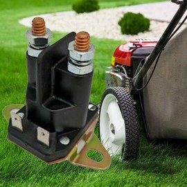 Solenoide de arranque para Countax para cortacésped Westwood 44814801, para fácil instalación, interruptor de repuesto con conector de doble pala para cortacéspedes de tractor