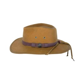 Outback Trading Company Unisex 1480 Kodiak UPF 50 Waterproof Breathable Outdoor Western Cotton Oilskin Hat, Field Tan, Medium