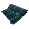 Tartan Travel Knee Throw Blanket 100% New Wool 172cm x