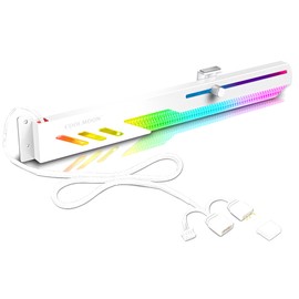 【Small Lab】COOLMOON Graphics Board Bracket GPU Holder LED ARGB 5v 3pin 28cm Support Anti-droop Anti-fall (White)