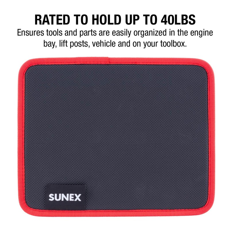 Sunex SXMAGMAT Flexible Magnetic Mat/Organizer, 8"x10", 40LB Rated Capacity
