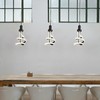 Cunfash Modern LED Pendant Light, Black Spiral LED Pendant Light