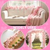QEEYON 4 Pcs 180cm Cherry Blossom Garland, Artificial Pink Flower