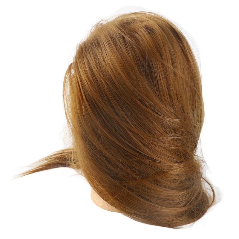 Domary Mannequin Head Hairstyling Training Head with Hair Large Volume