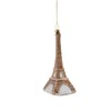 Eiffel Tower Shaped Plastic Hanging Christmas Tree Decoration/Bauble - Gold/Silver