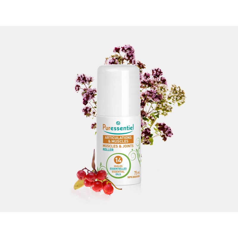PURESSENTIEL - Muscles & Joints Roll-on with 14 essential oils