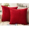 Seechoo Corduroy Cushion Covers, Set of 2, 45 x 45