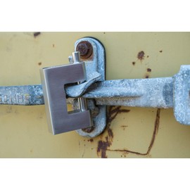 Mytee Products (1) Weld-on Shipping Cargo Container High Security Lock Box (1) Container Padlock for Shipping Containers - Stainless Steel 304, Storage, Gate, Fence, Shed, Warehouse, Heavy Duty