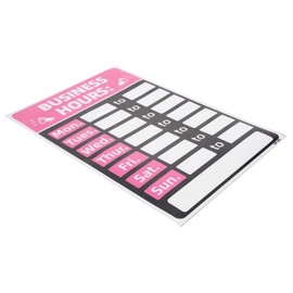 OHPHCALL Business Hours Sign Store Opening Hours Sign Stickers for Bakery Grocery Salon and More Easy to Use Weather Resistant