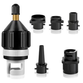 CDDCWZ SUP Surf Paddle Ventiladapter Luftpumpenkonverter Mit 4 Stück Ventiladapter für Paddelboard Schlauchboote Kajaks Stand Up Paddle Board Schwimmringen