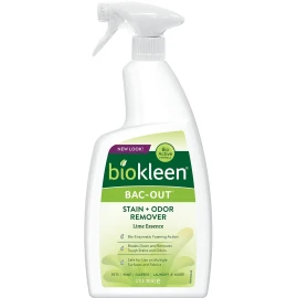 Biokleen Bac-Out Enzyme Stain Remover - 32 Ounce - Natural Foam Spray, Destro...