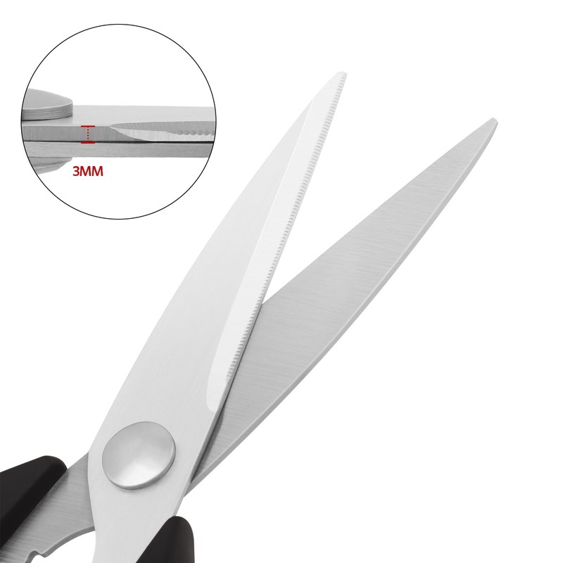 Vutyvve Kitchen Scissors, Stainless Steel Blades, Soft Grip, Multifunctional Kitchen