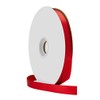 Berwick Offray 5/8" Single Face Satin Ribbon, Red, 100 Yds