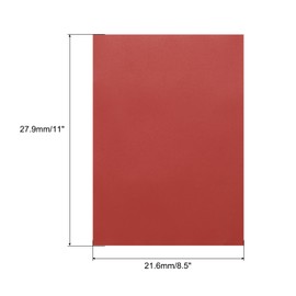 MECCANIXITY Colored Vellum Paper, 40 Sheet Red Transparency 8.5 x 11 Printable Vellum Paper, Translucent Vellum Sheets for Printing Wedding Invitations Ink Jet Laser Printer